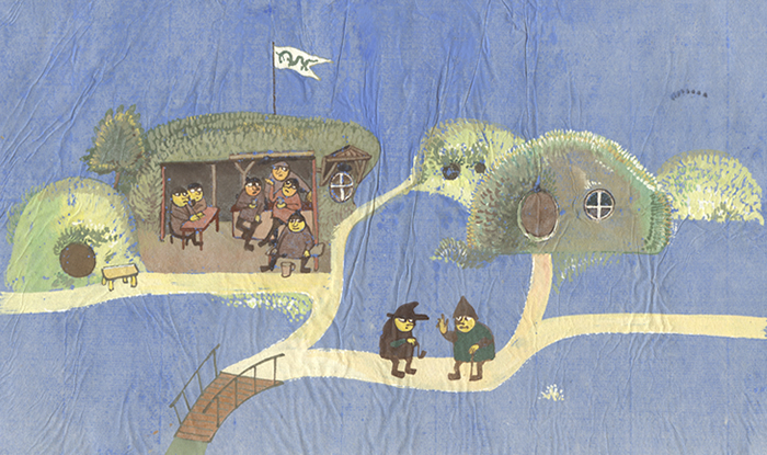 The Shire - view of Bywater - signed reproduction - limited to 30