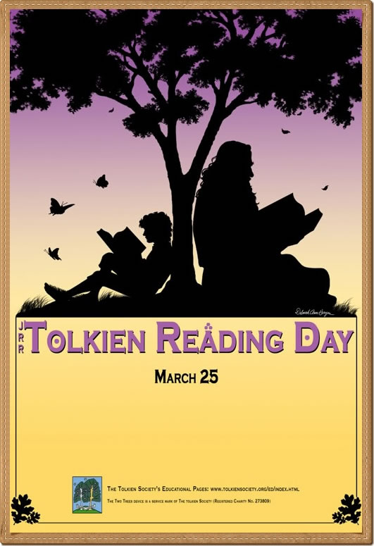 25 march means Tolkien Reading Day, take your books and read all day!